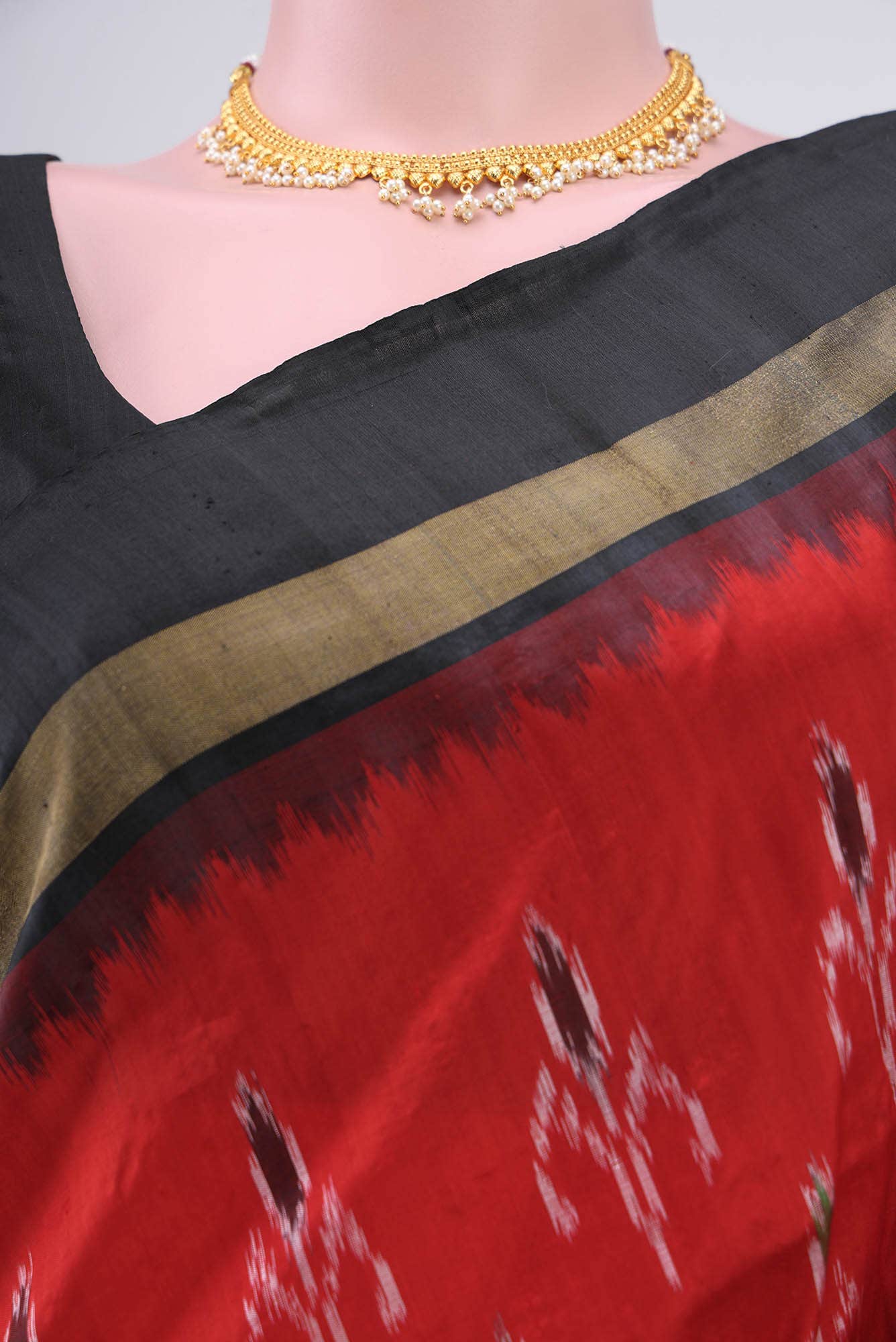 Red Pochampally Silk Saree