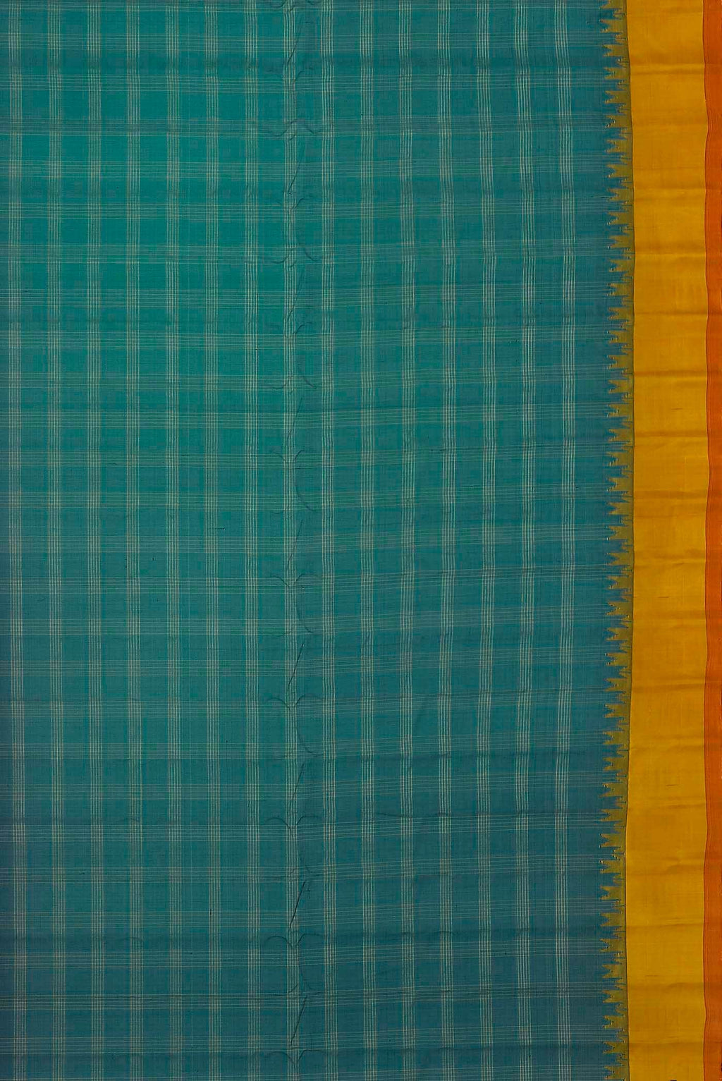 Blue Gadwal Silk Cotton Saree