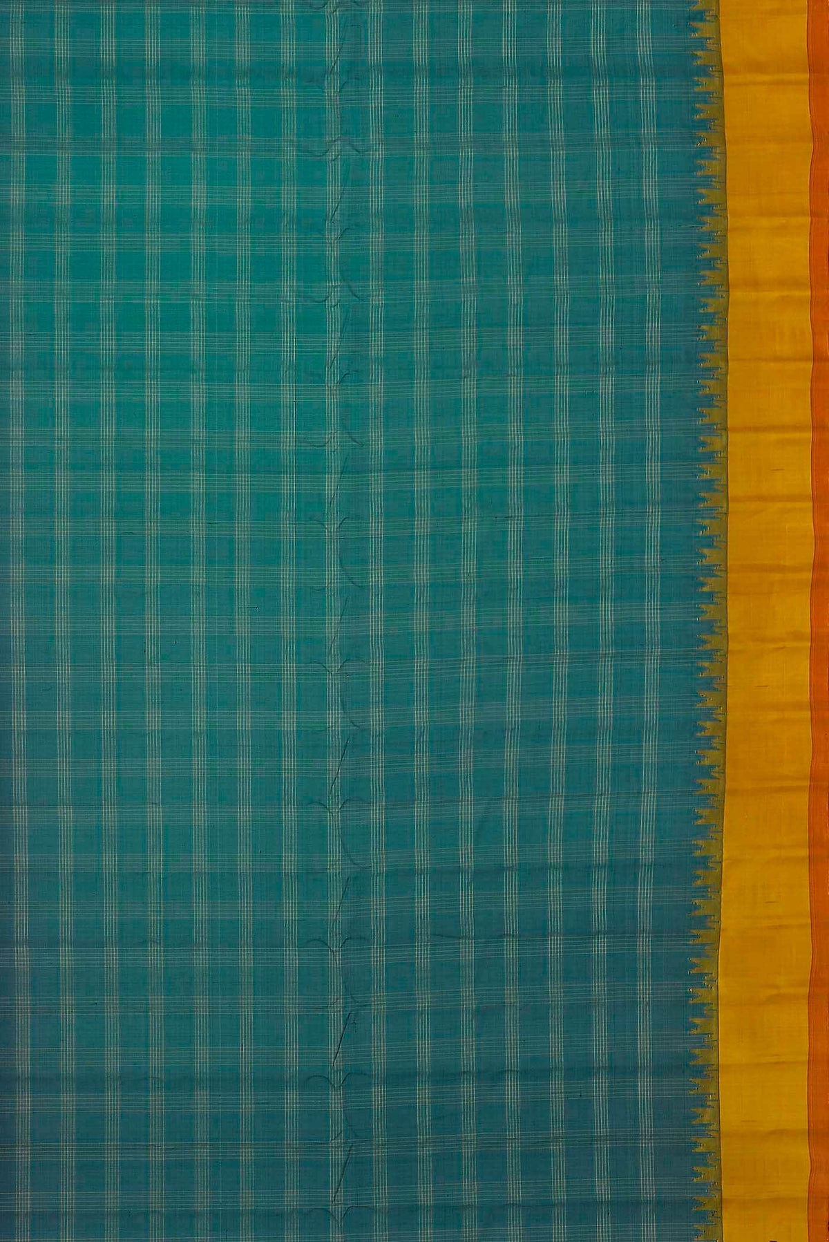 Blue Gadwal Silk Cotton Saree