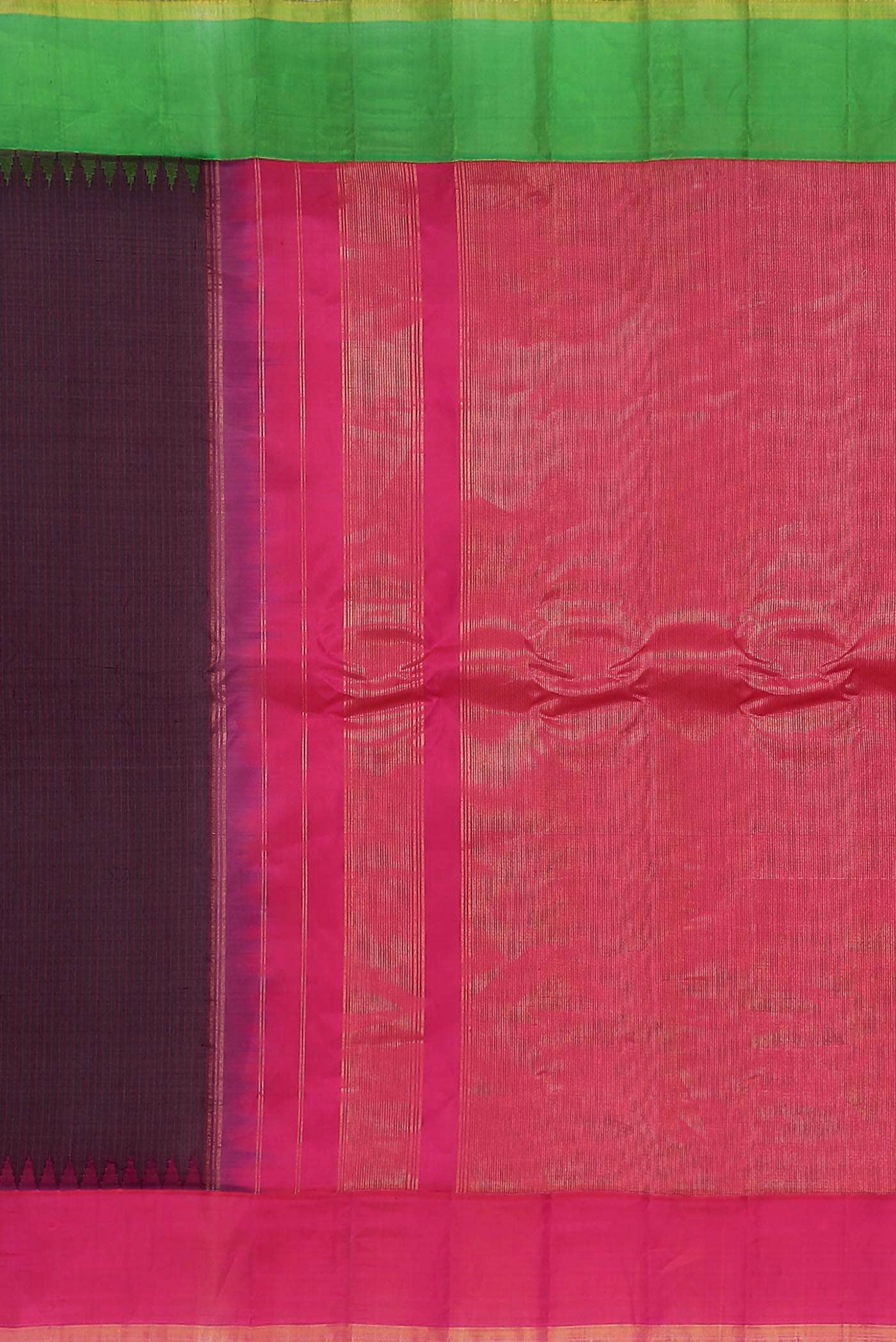 Purple Gadwal Silk Cotton Saree