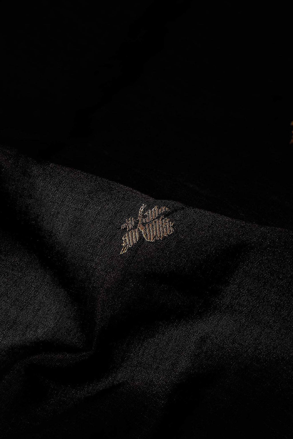 Black Gadwal Silk Cotton Saree