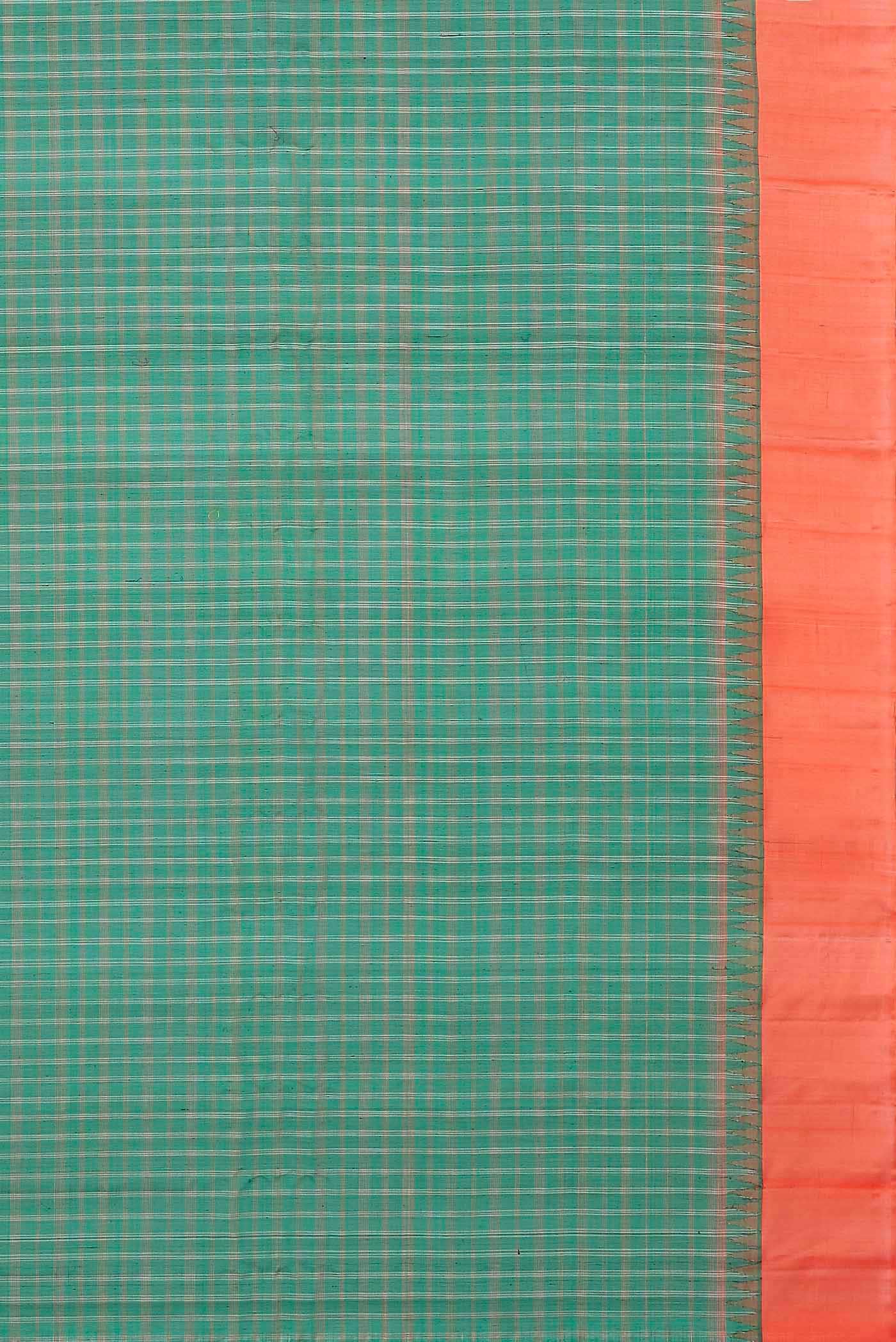 Green Gadwal Silk Cotton Saree