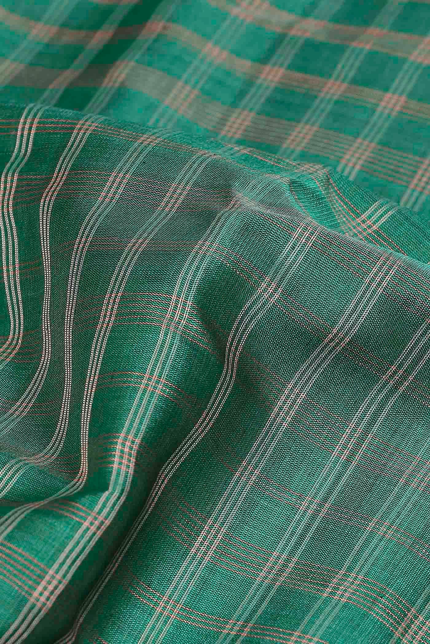 Green Gadwal Silk Cotton Saree