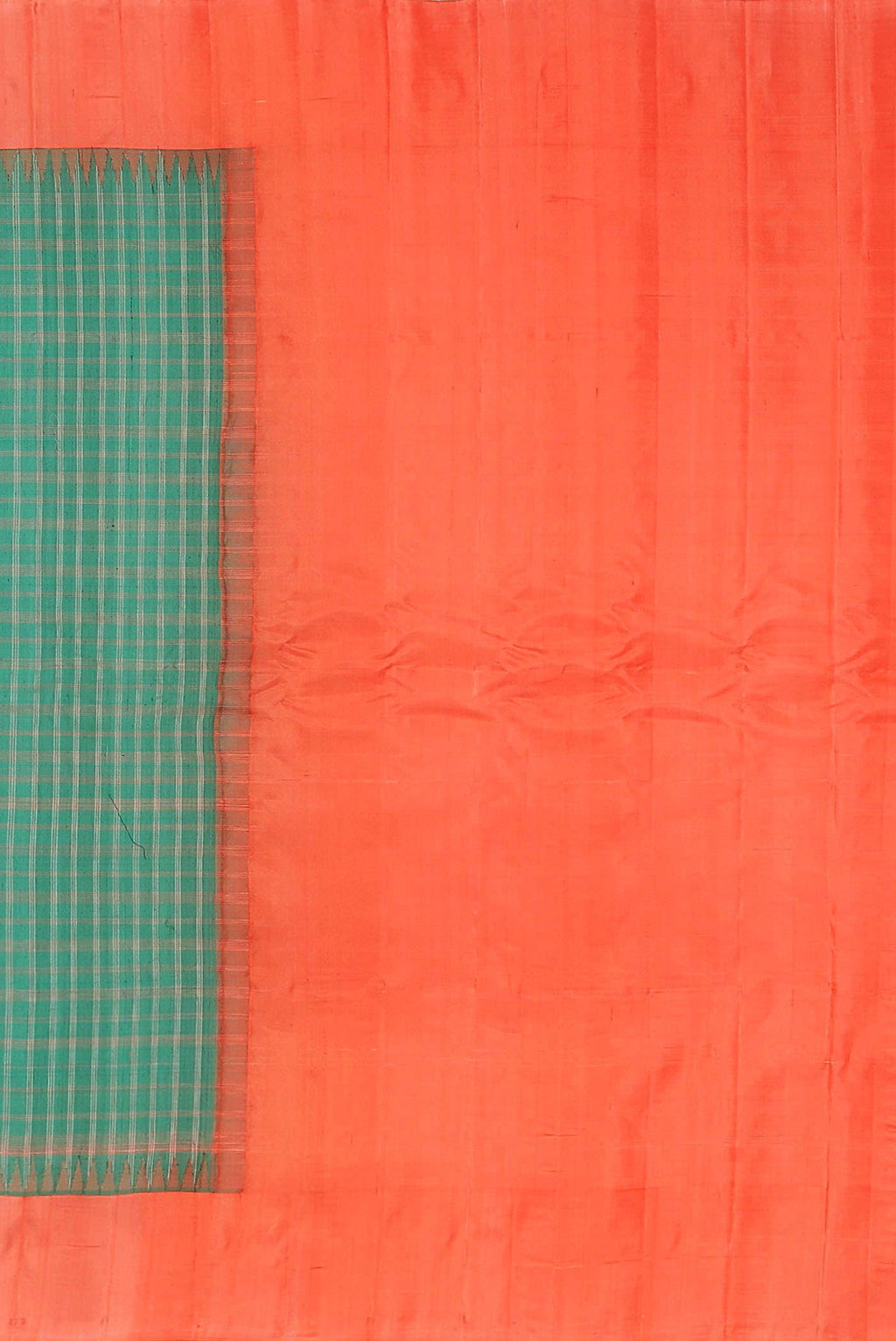 Green Gadwal Silk Cotton Saree