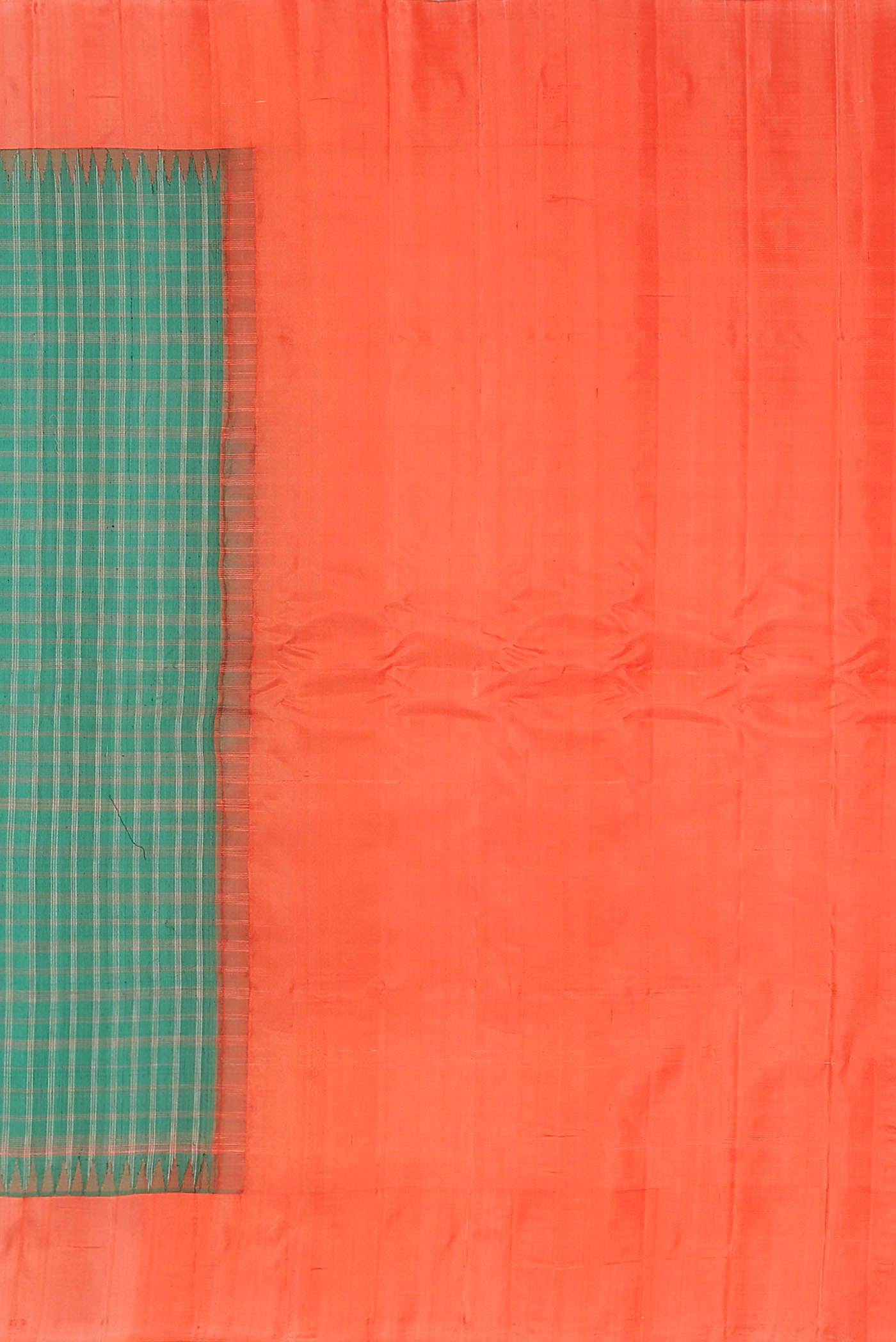 Green Gadwal Silk Cotton Saree