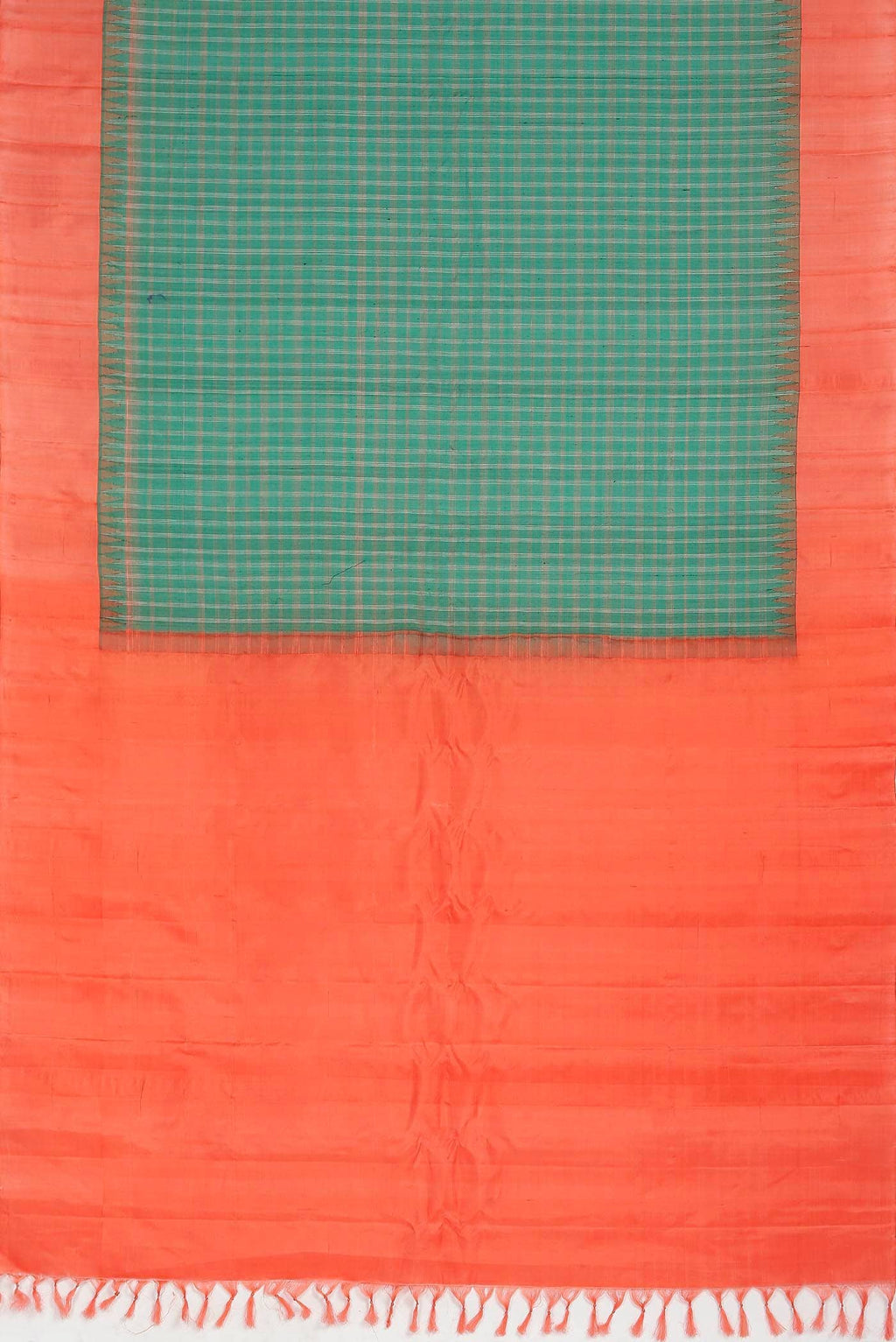 Green Gadwal Silk Cotton Saree