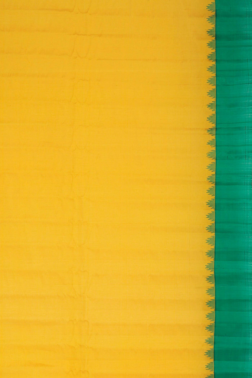 Yellow Gadwal Silk Cotton Saree