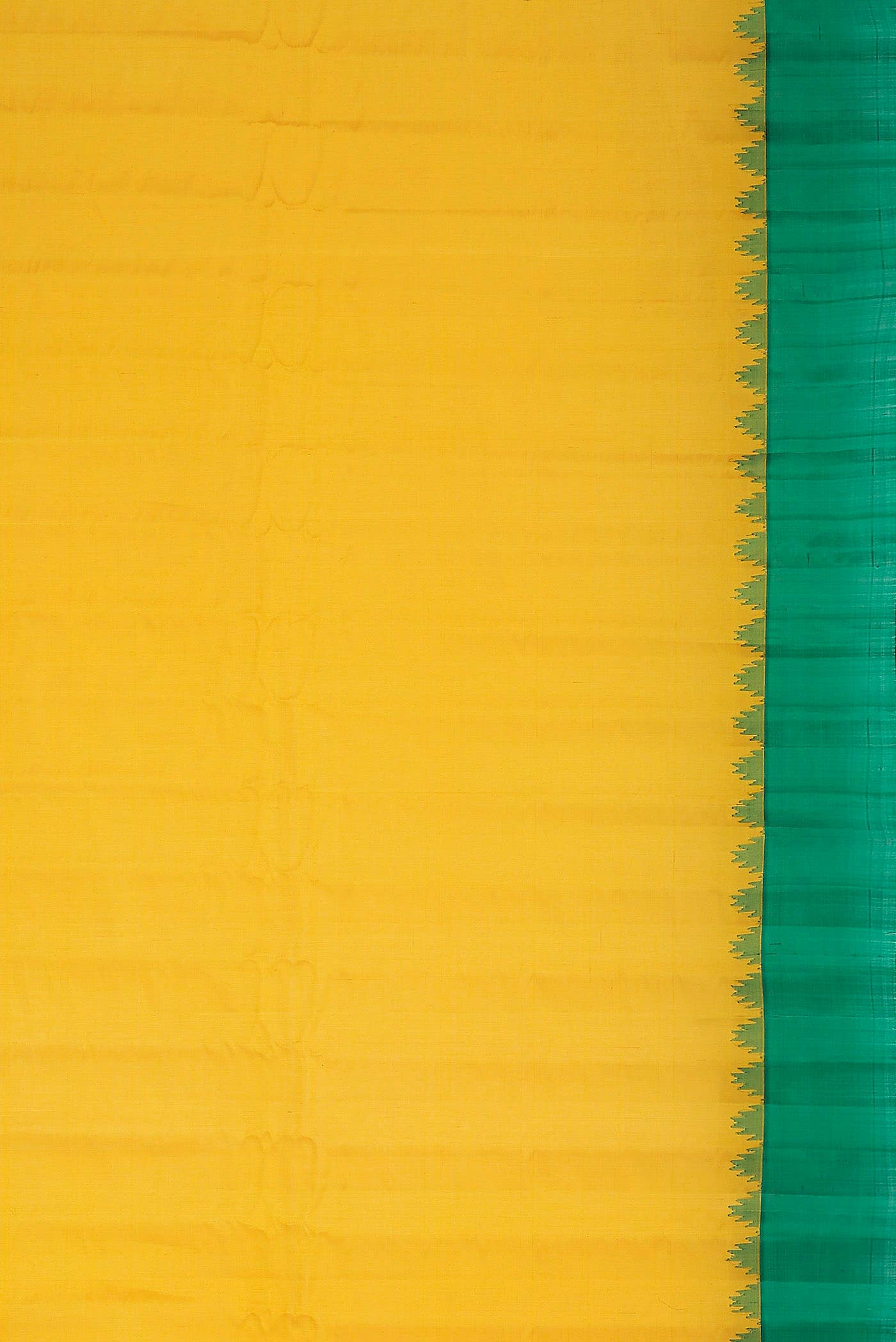 Yellow Gadwal Silk Cotton Saree