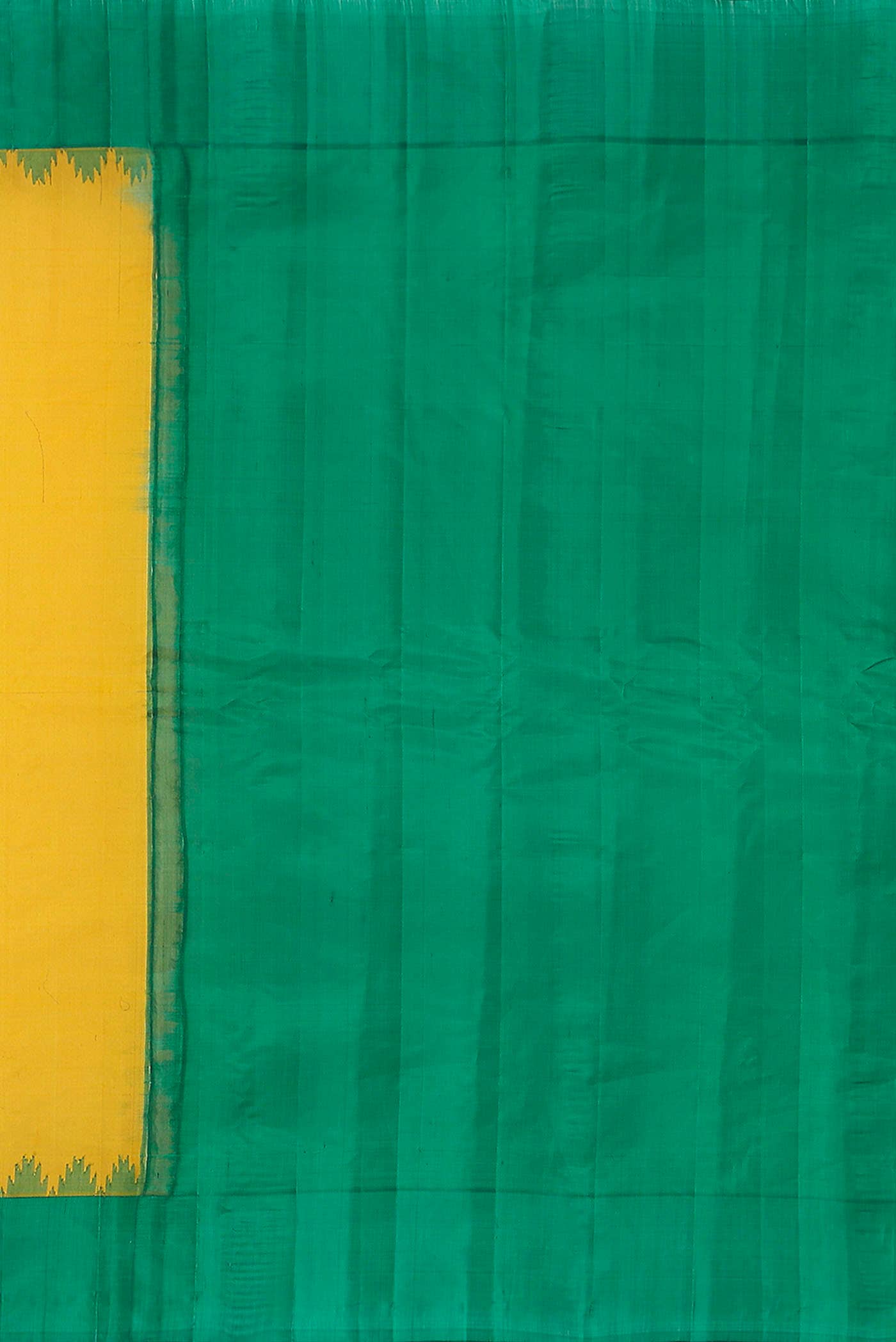 Yellow Gadwal Silk Cotton Saree