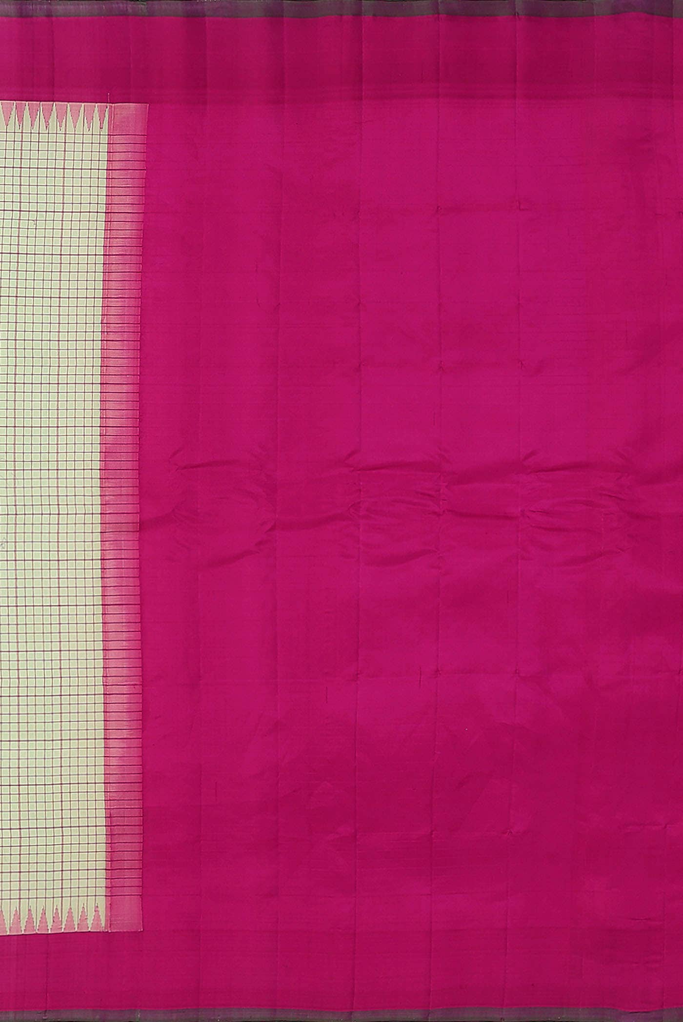 Light Green Gadwal Silk Cotton Saree