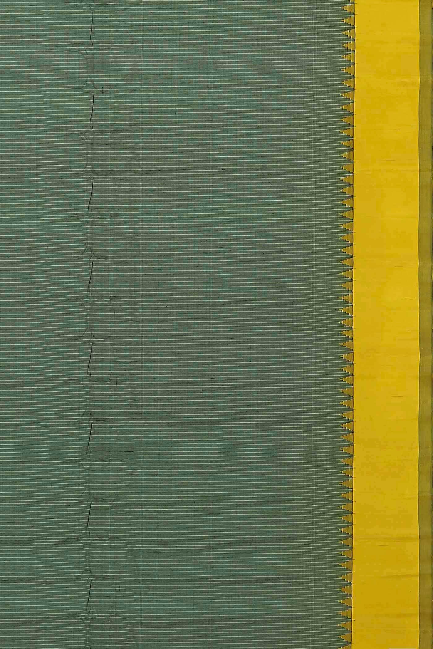 Green Gadwal Silk Cotton Saree
