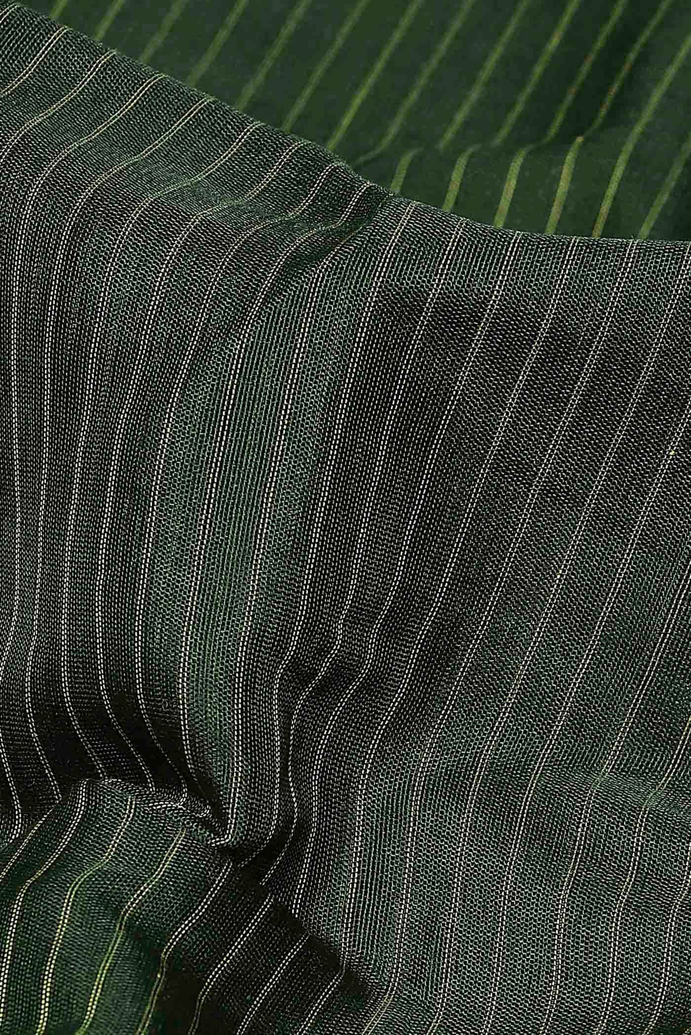 Green Gadwal Silk Cotton Saree