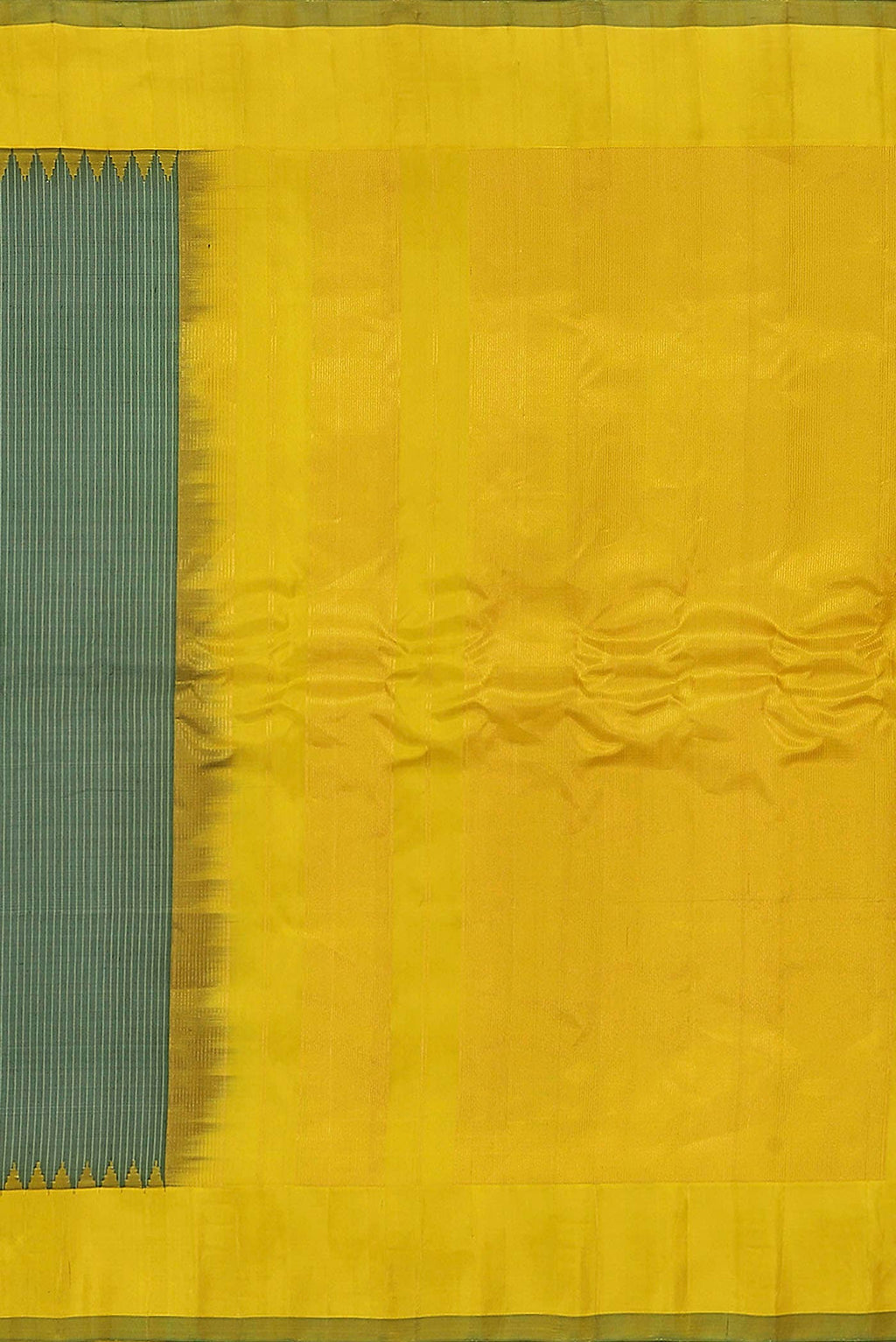 Green Gadwal Silk Cotton Saree