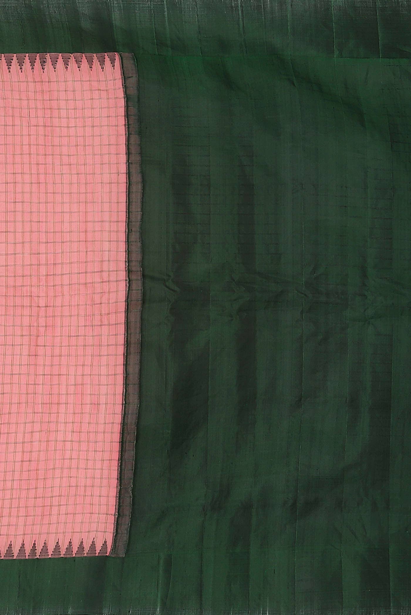Coral Gadwal Silk Cotton Saree