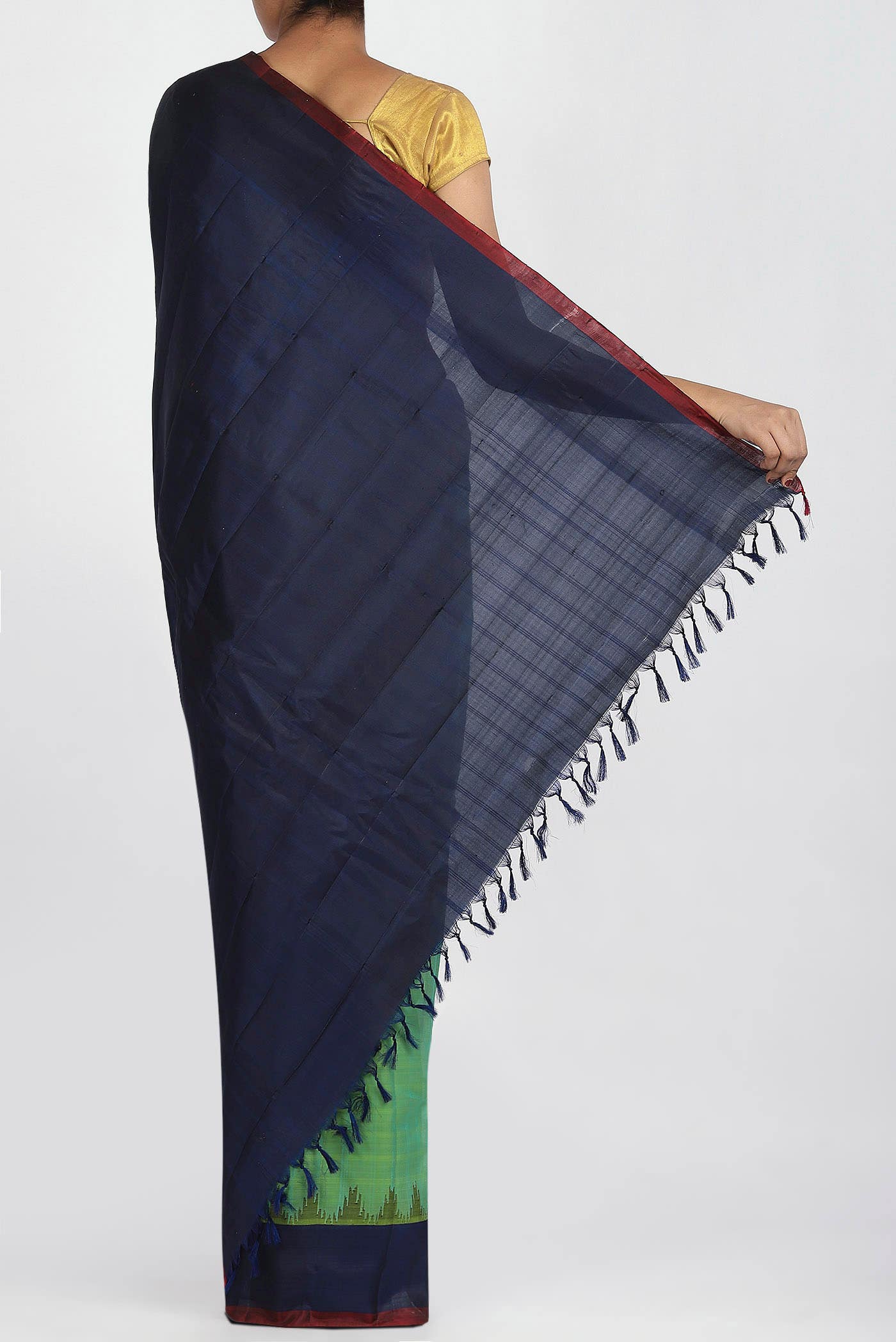 Green Gadwal Silk Saree