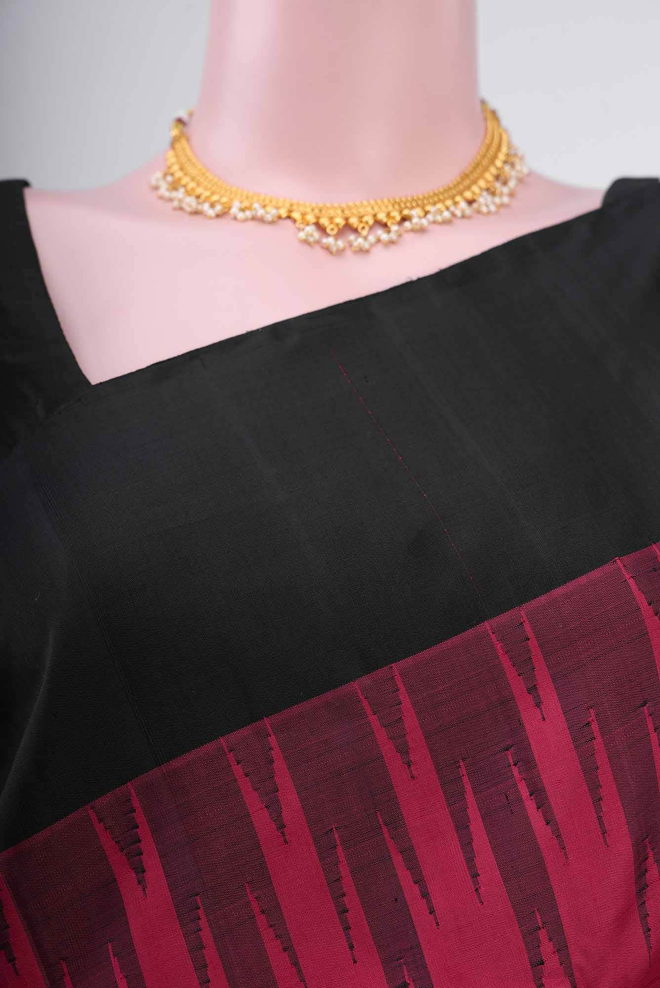 Maroon Kanchipuram Silk Saree