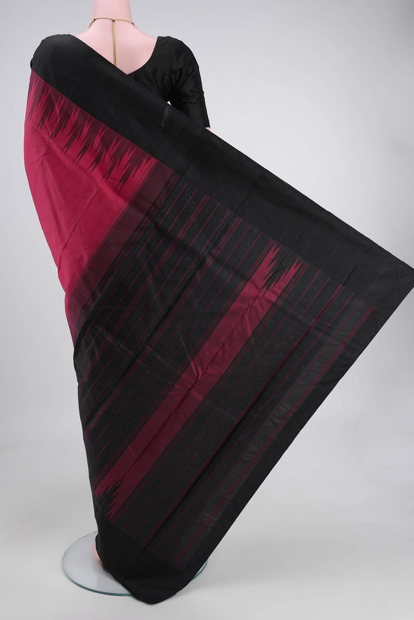 Maroon Kanchipuram Silk Saree