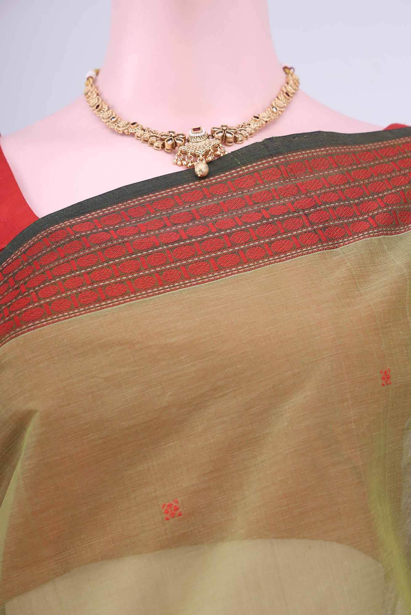 Light Green Coimbatore Cotton Saree