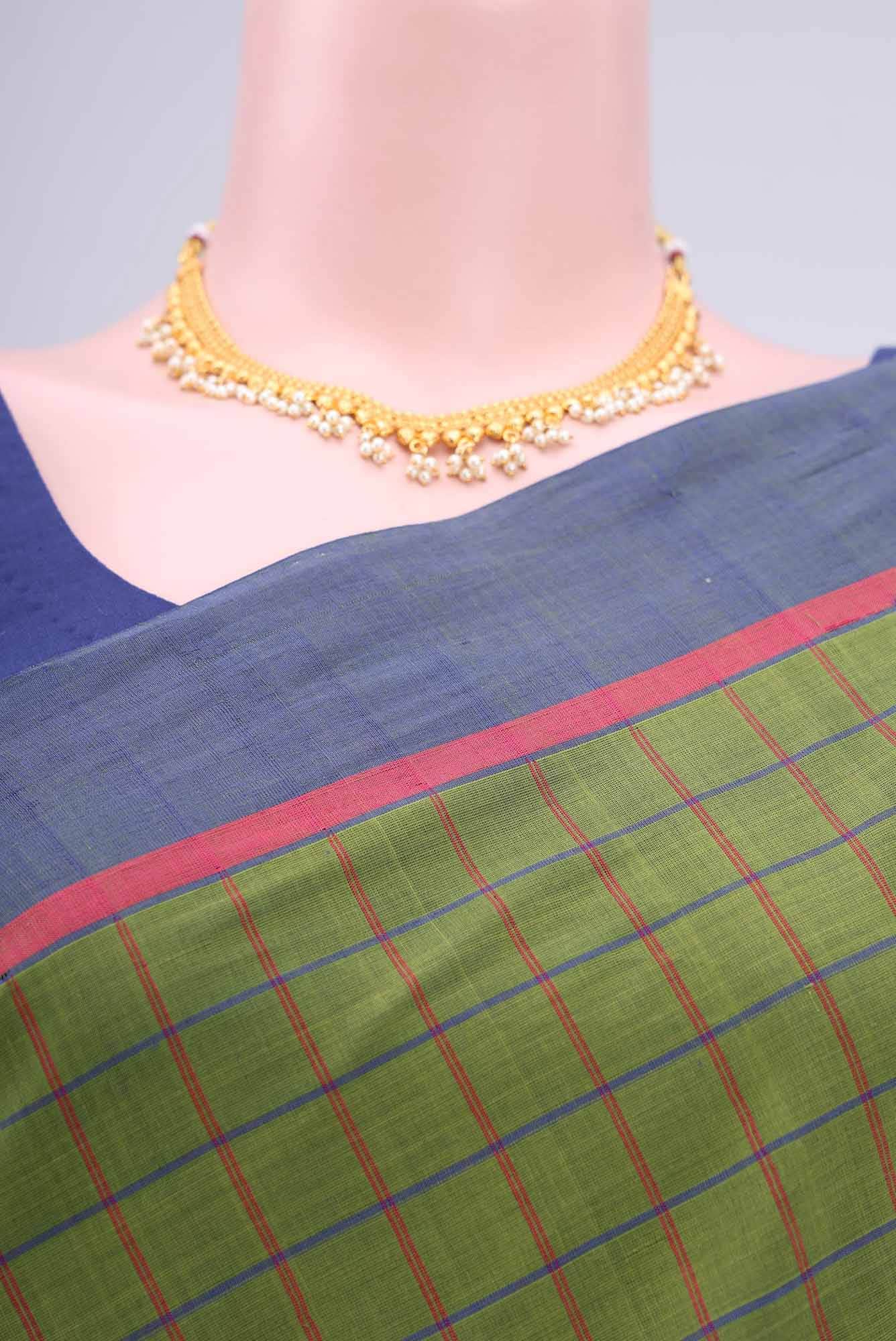 Green Coimbatore Cotton Saree