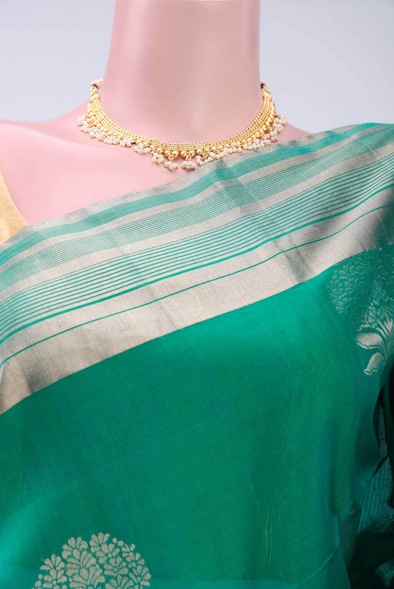 Green Kanchipuram Saree