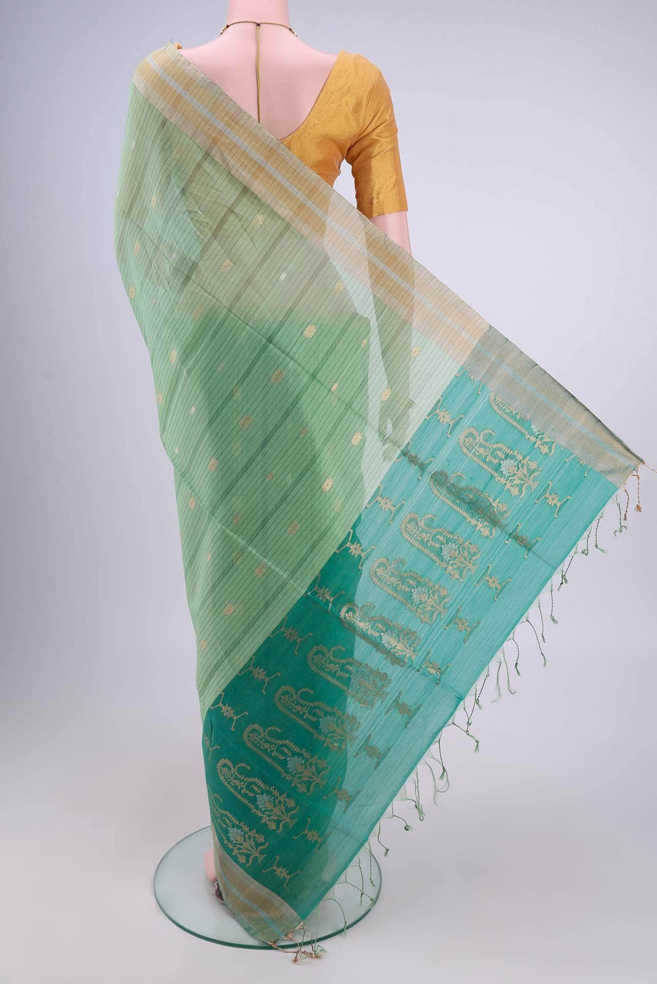 Green Coimbatore Silk Cotton Saree