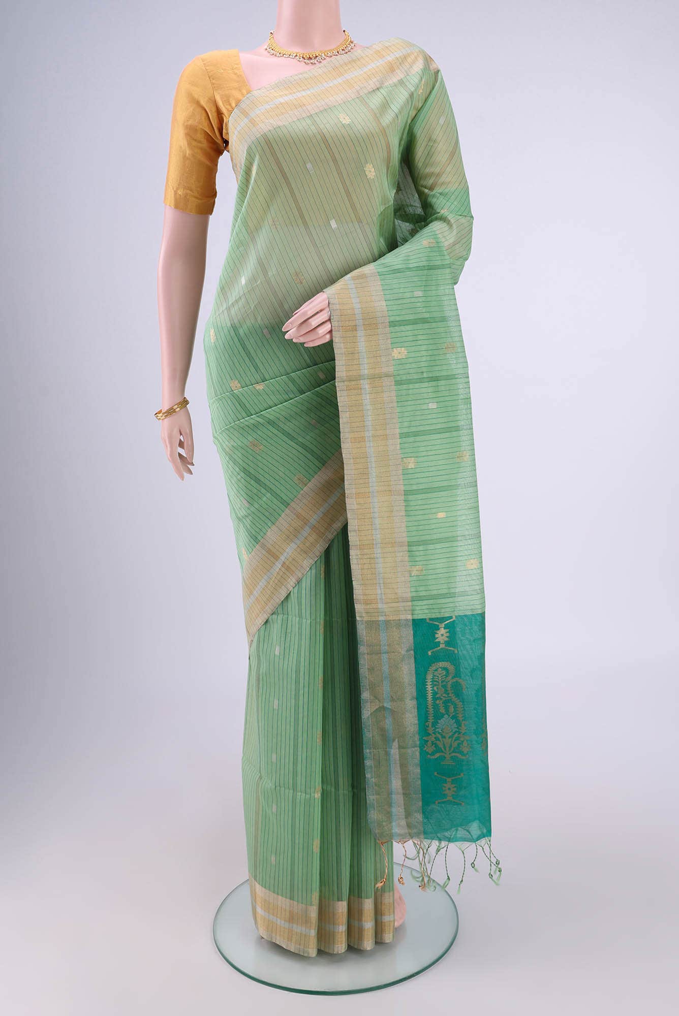 Green Coimbatore Silk Cotton Saree