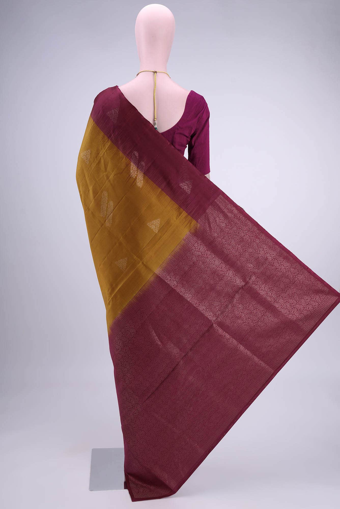 Mustard Uppada Silk Saree