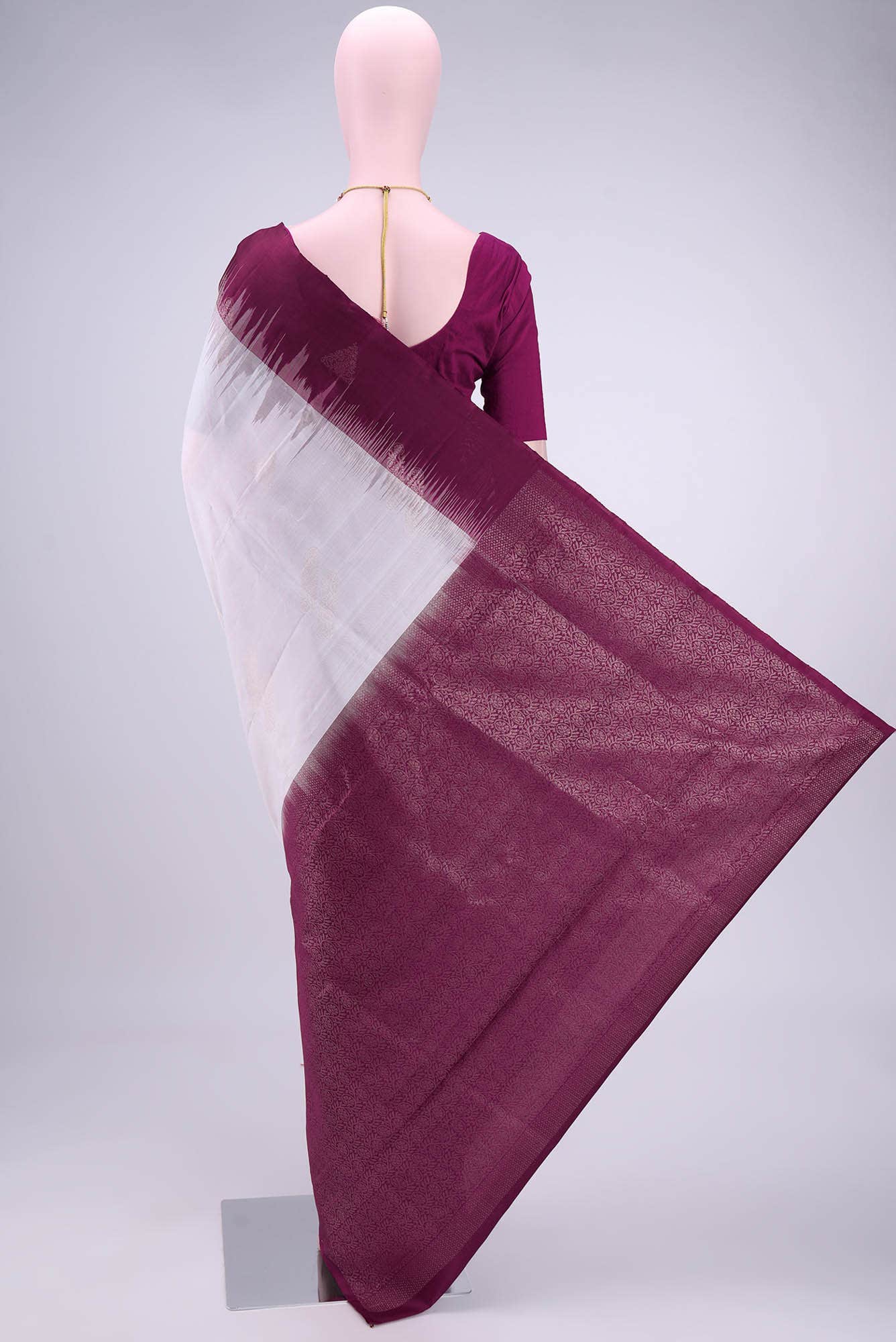 White Uppada Silk Saree