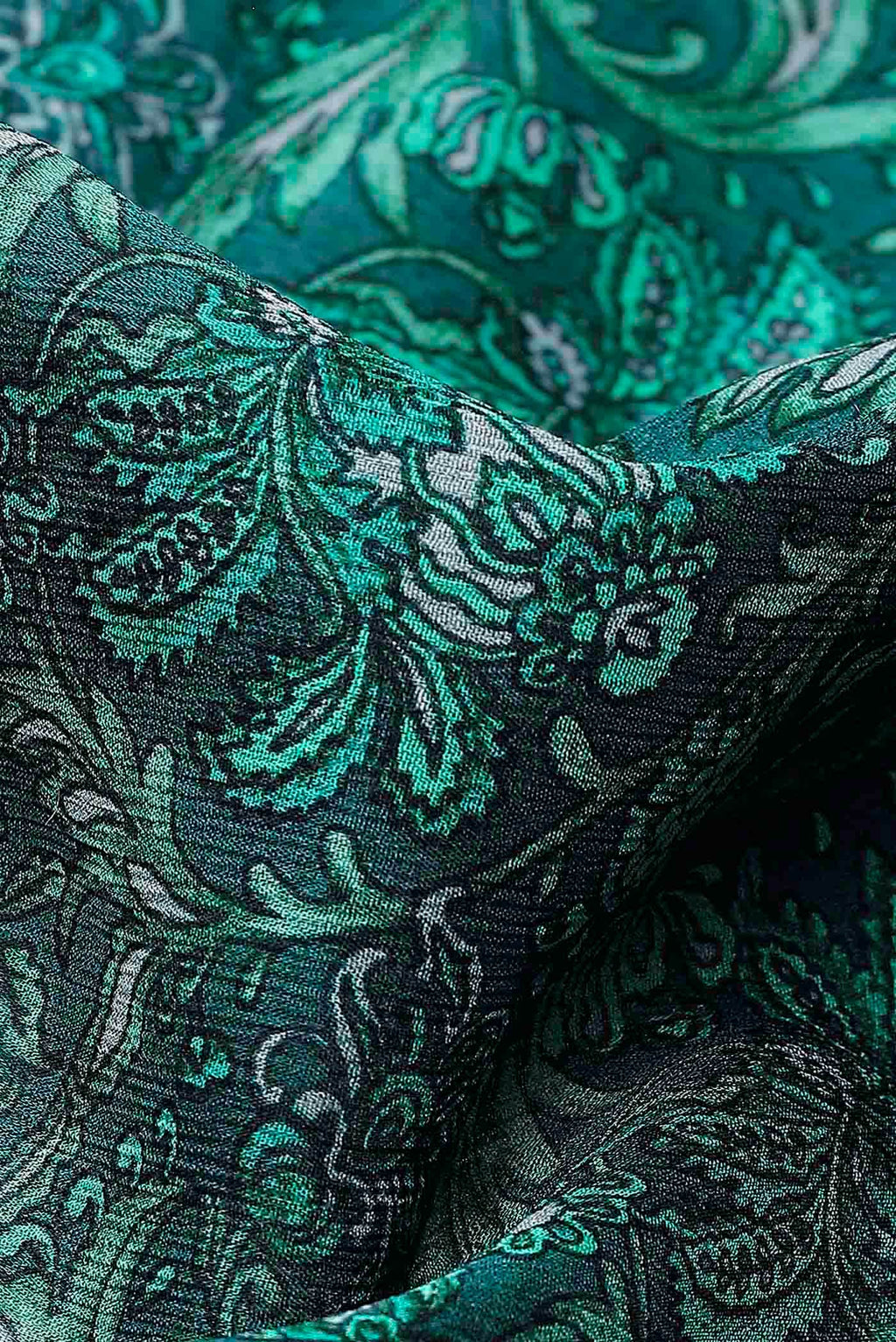 Green Chiffon Saree