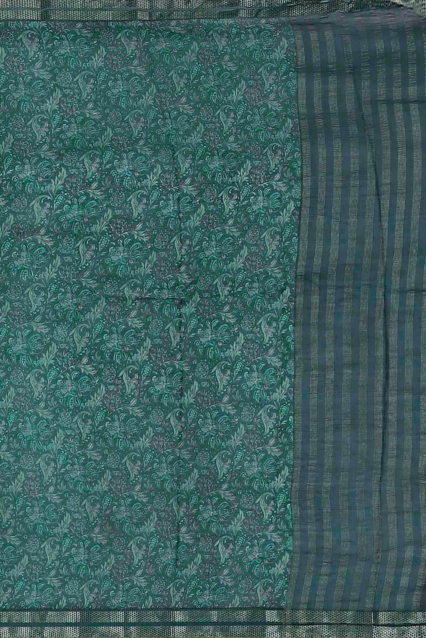 Green Chiffon Saree