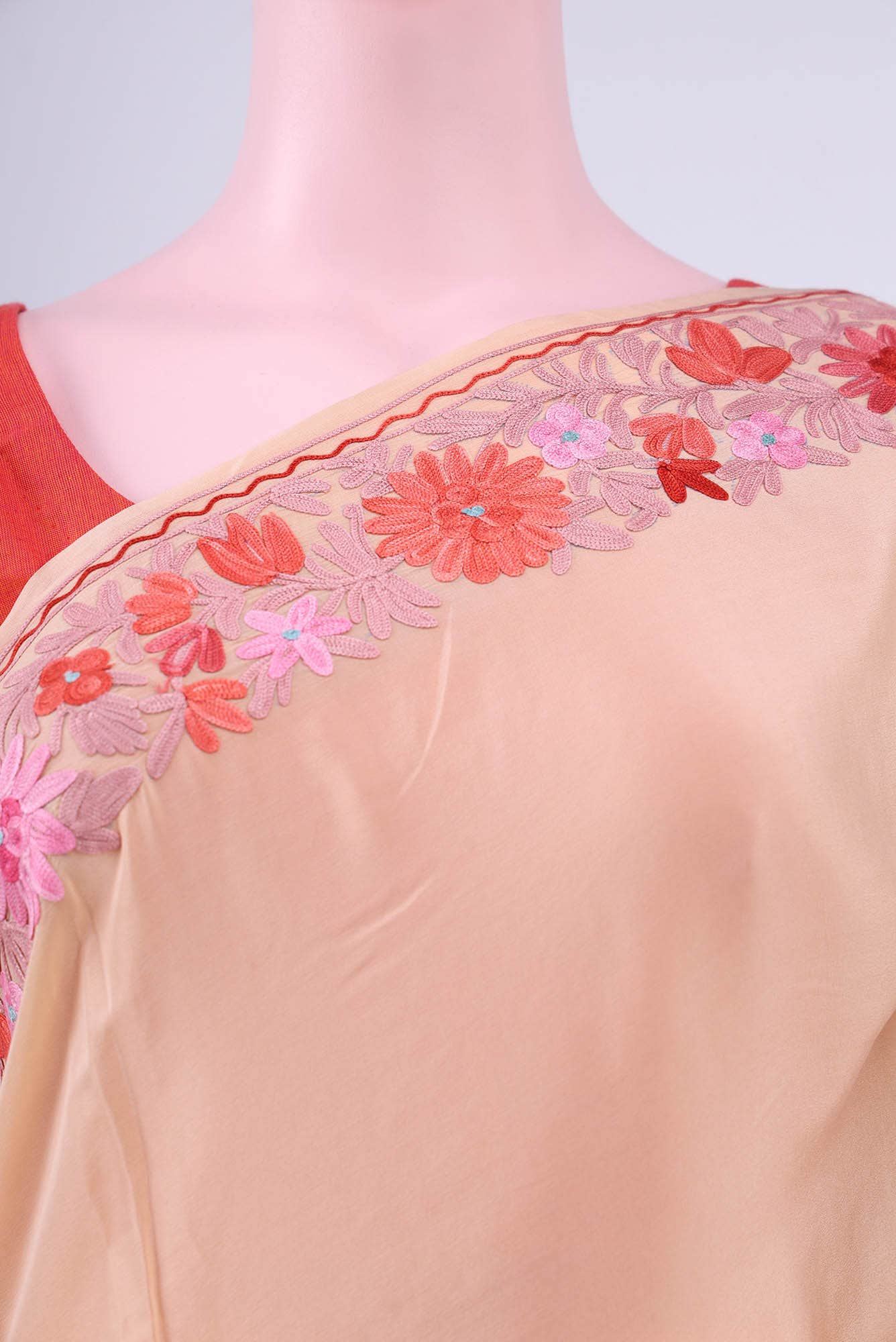 Beige Kashmiri Saree
