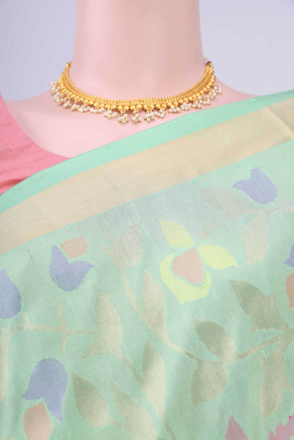 Mint Green Uppada Silk Saree