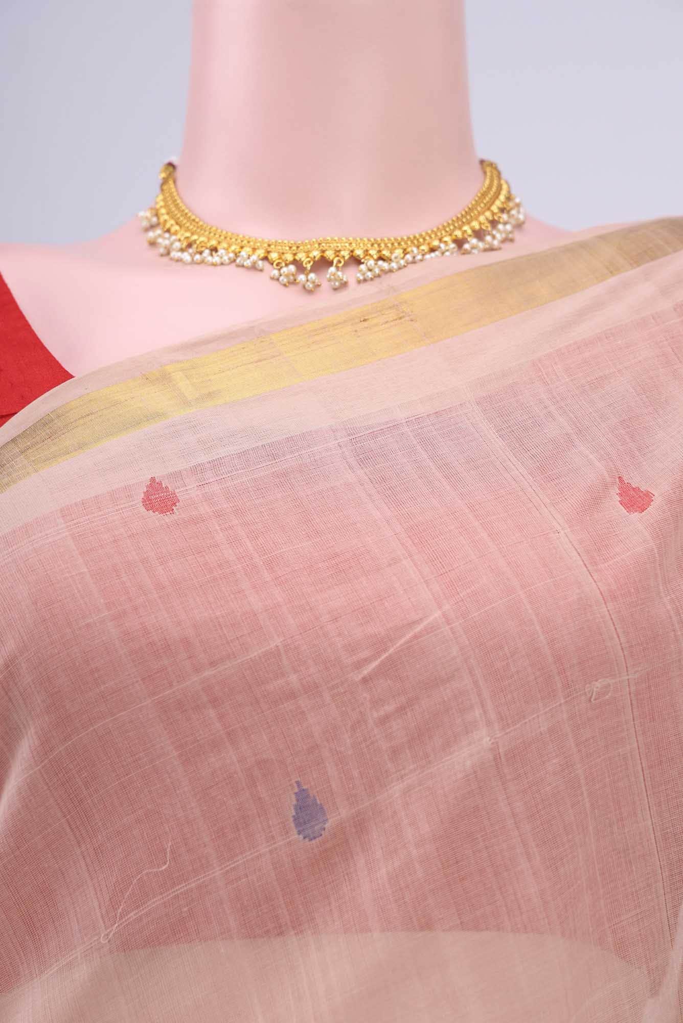 Beige Uppada Cotton Saree