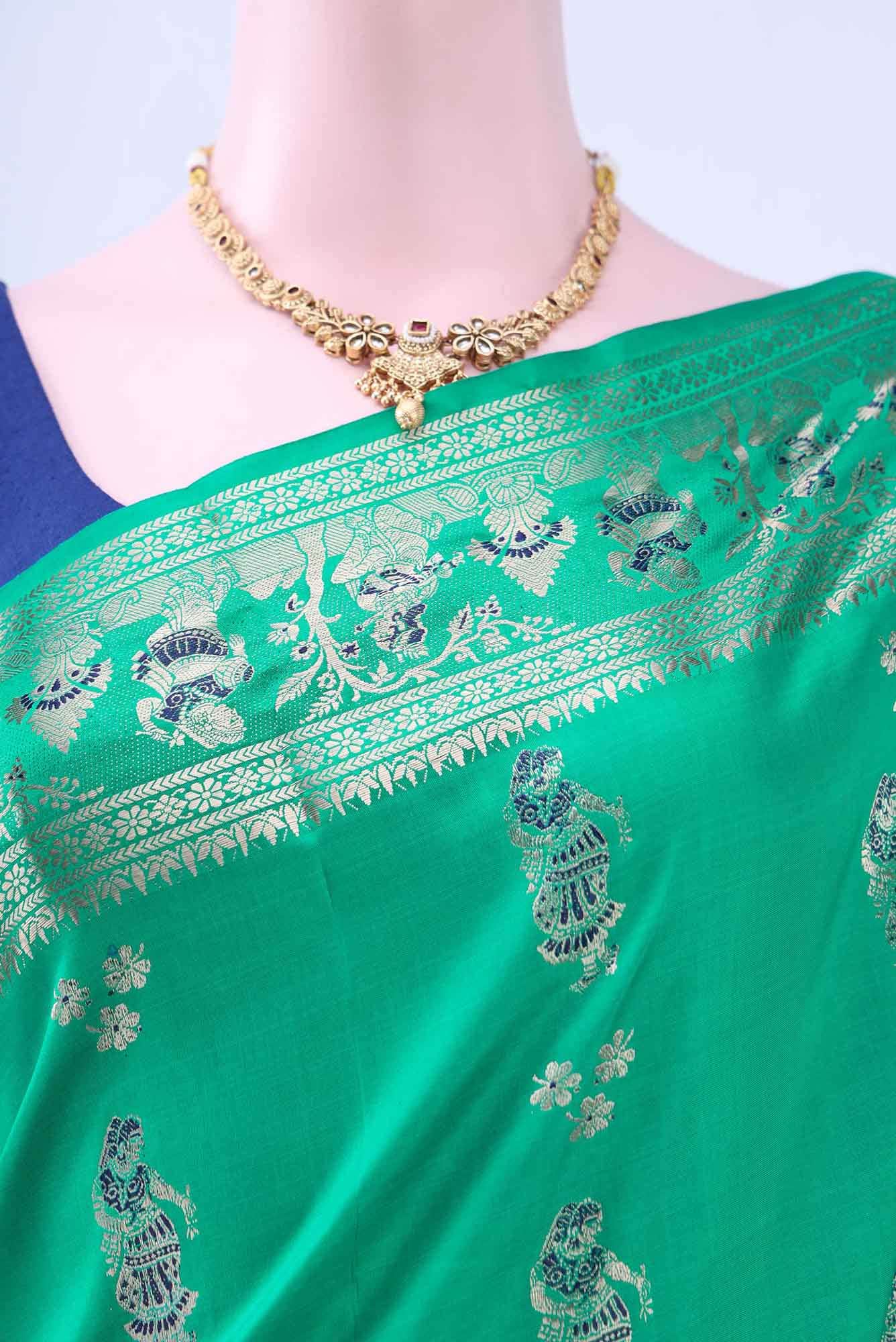 Green Baluchari Silk Saree