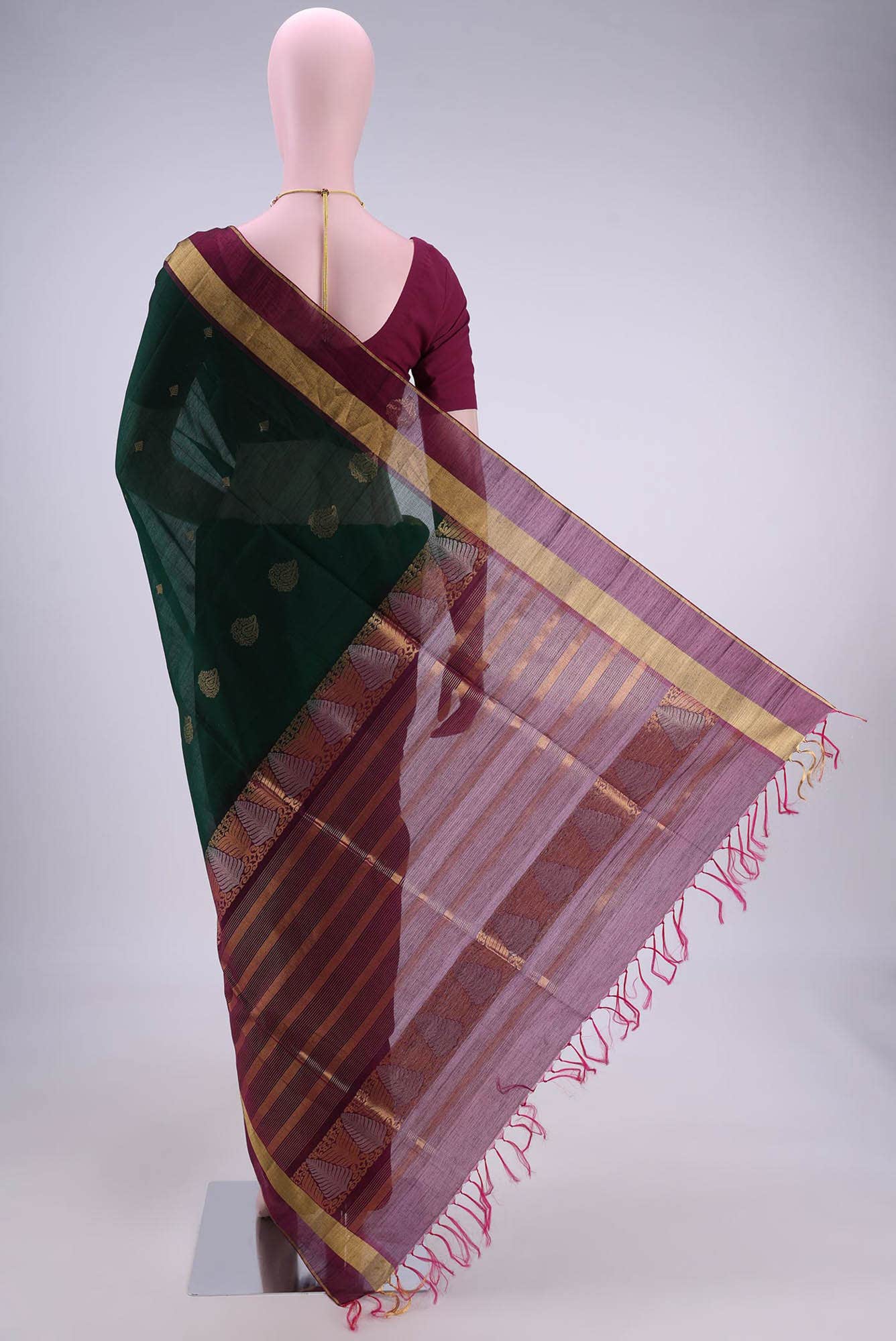 Green Coimbatore Silk Cotton Saree