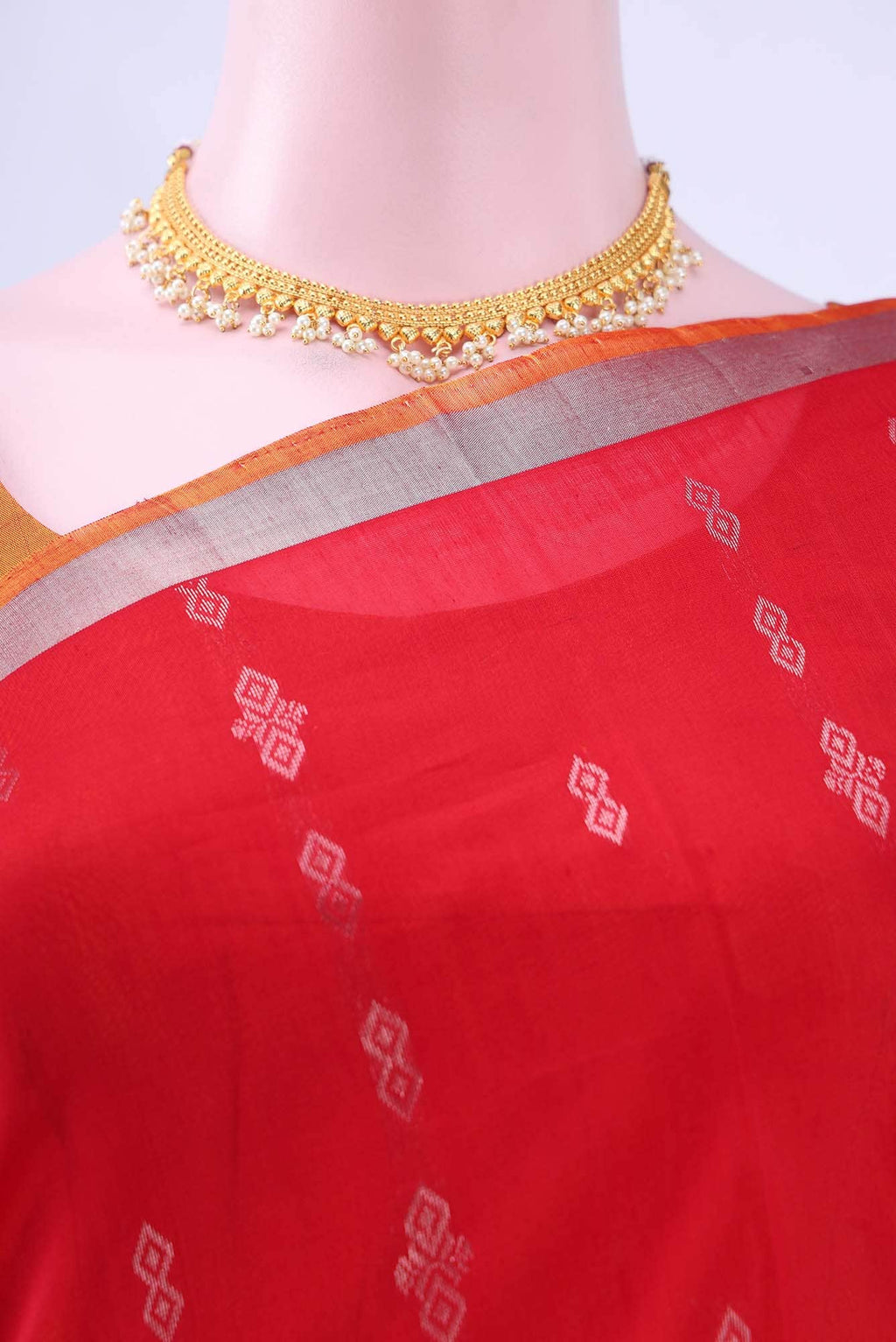 Red Kota Cotton Saree