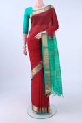 Red Silk Cotton Saree