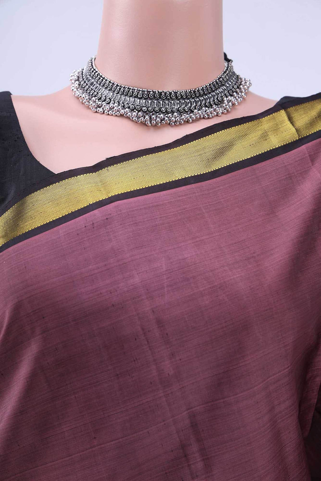 Peach Kanchipuram Saree