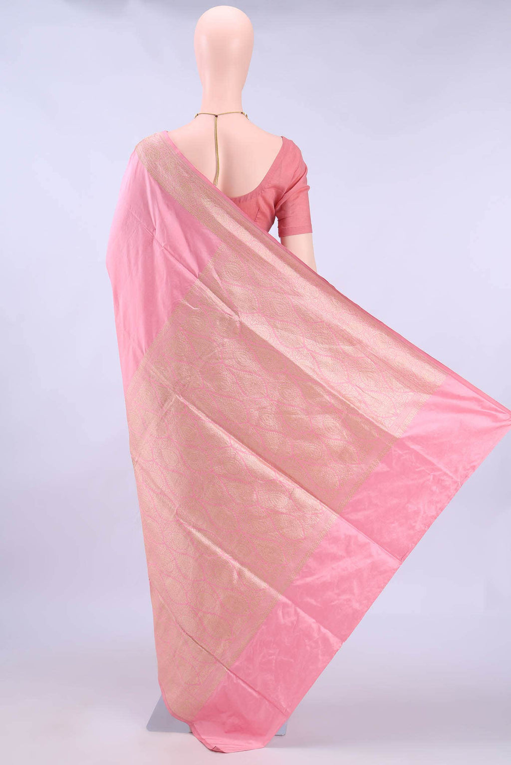 Pink Banarasi Silk Saree