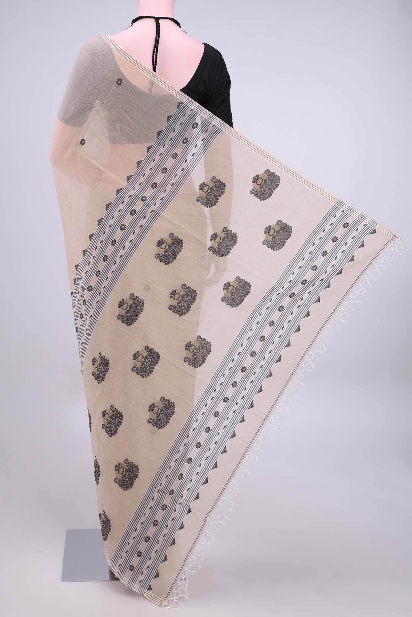 Beige Bengal Cotton - Others Saree