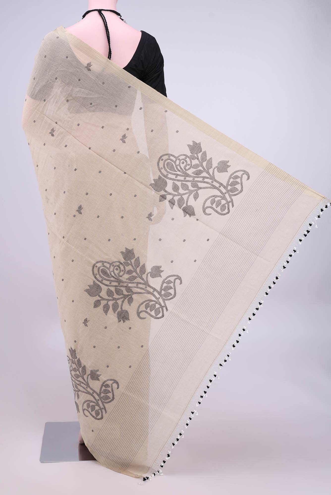 Beige Bengal Cotton - Others Saree