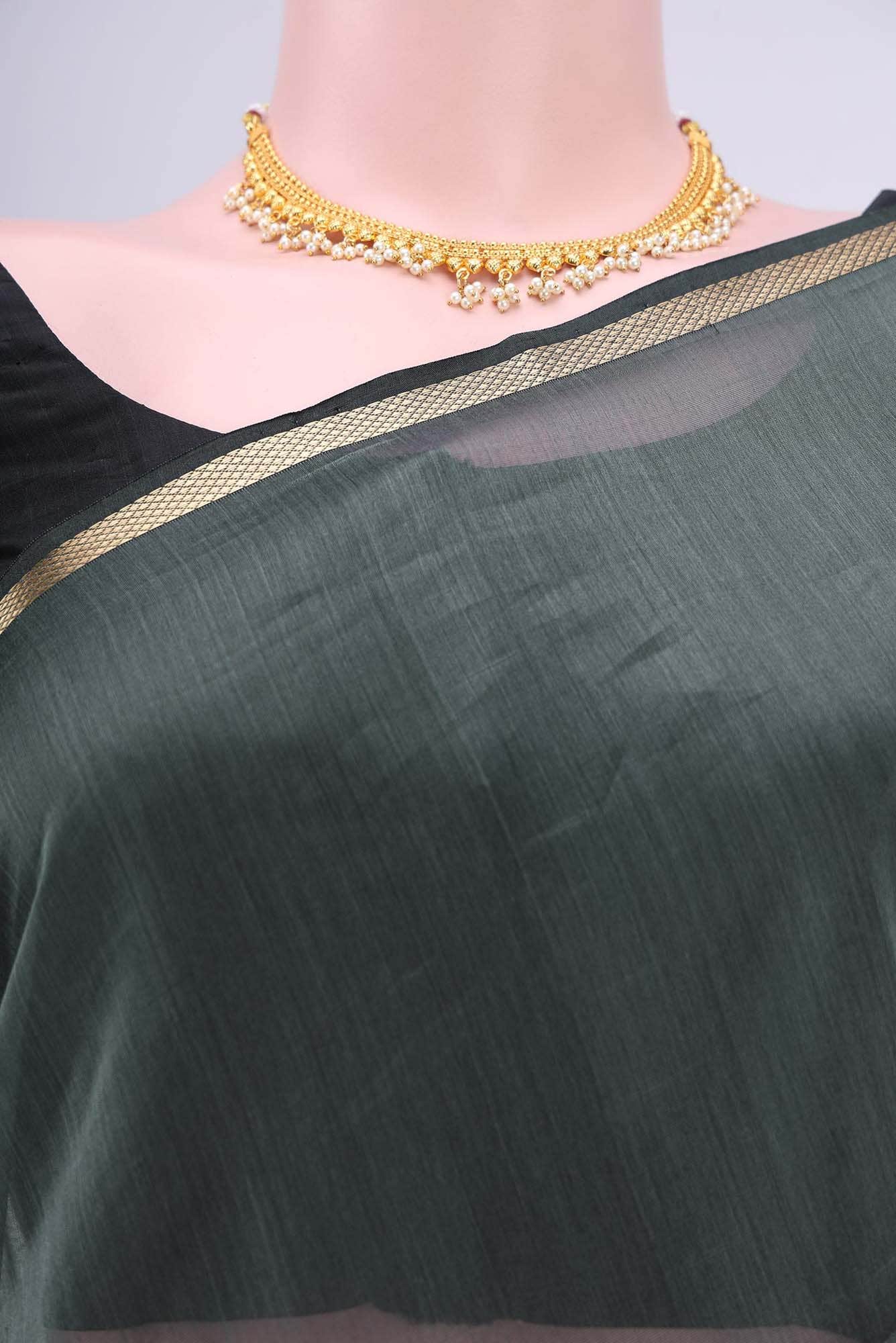 yes Dual Tone Maheshwari Silk Cotton Saree