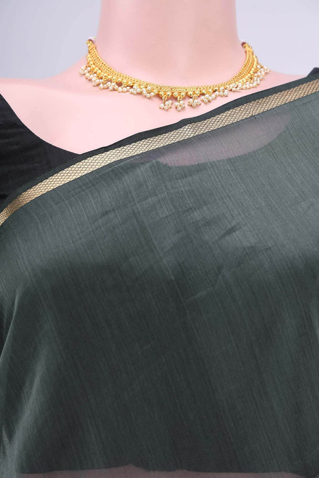 yes Dual Tone Maheshwari Silk Cotton Saree