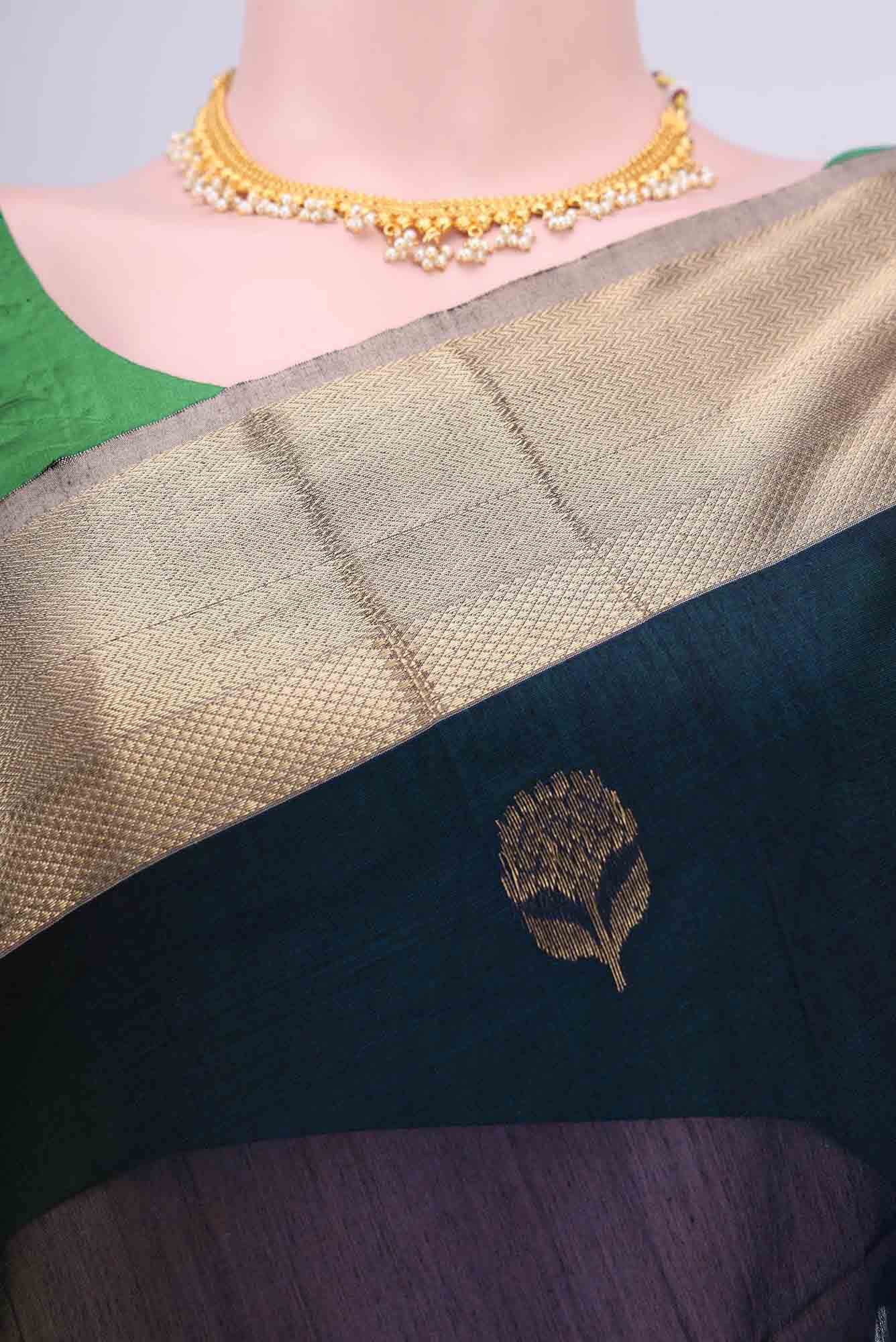 N Dual Tone Maheshwari Silk Cotton Saree