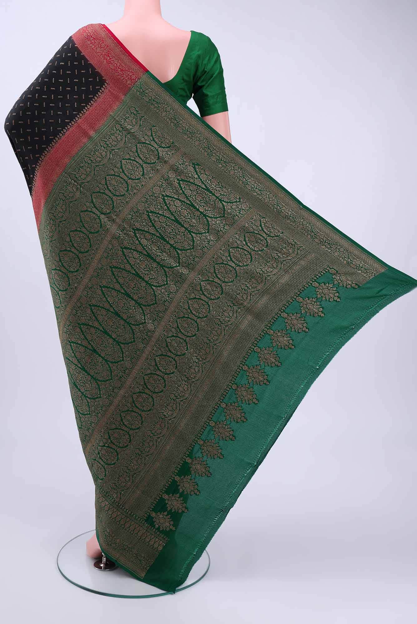 Black Banarasi Georgette Saree