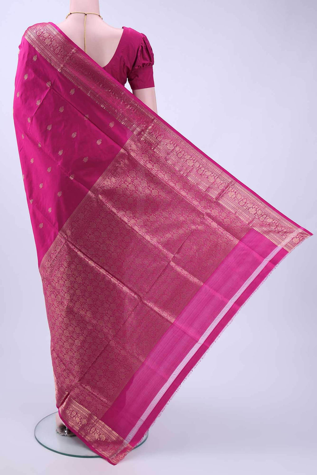 Pink Banarasi Katan Silk Saree