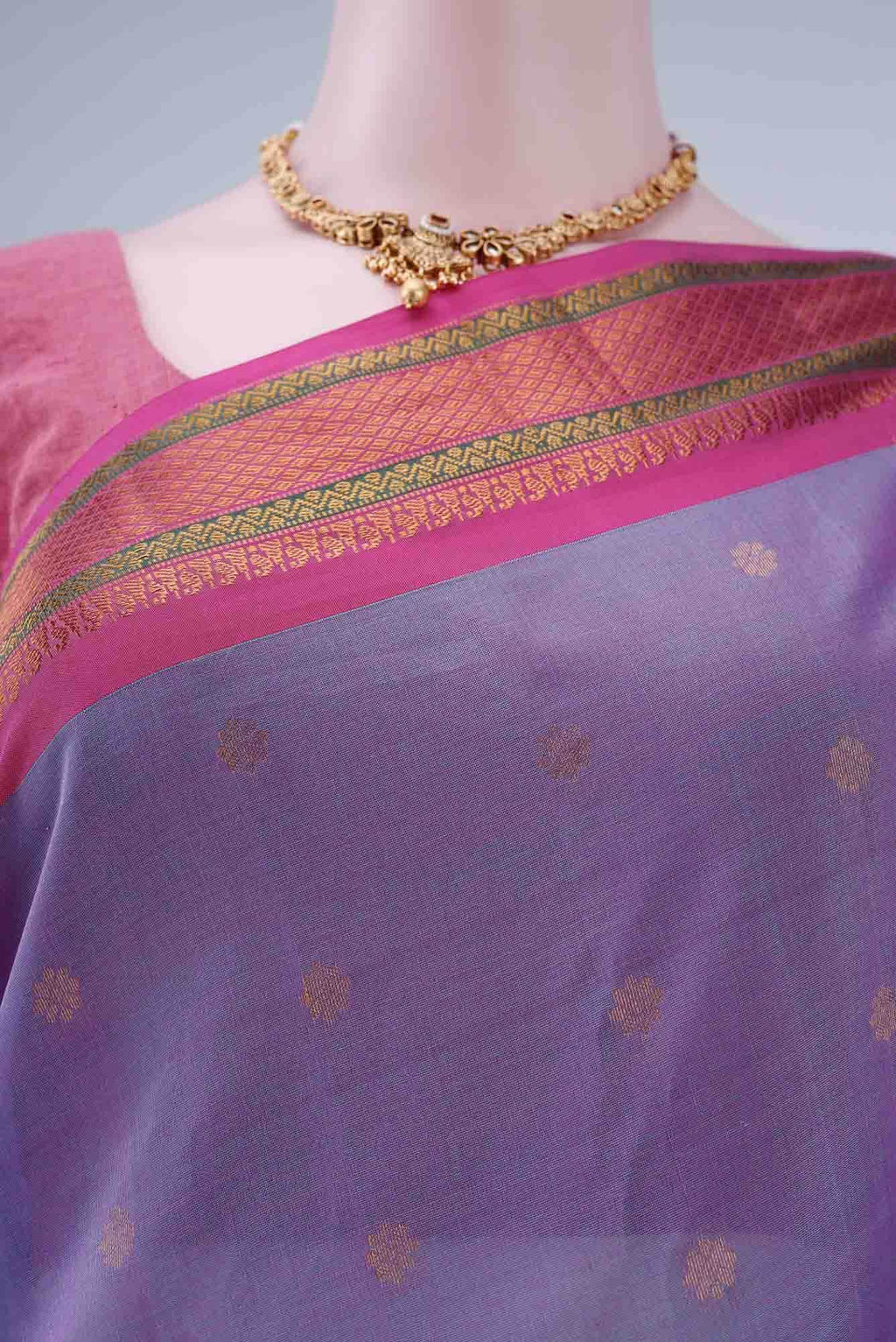 Blue Gadwal Silk Saree