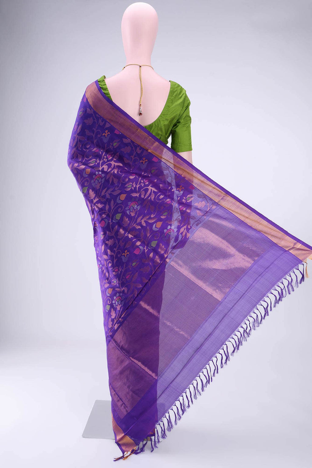 Purple Uppada Silk Saree