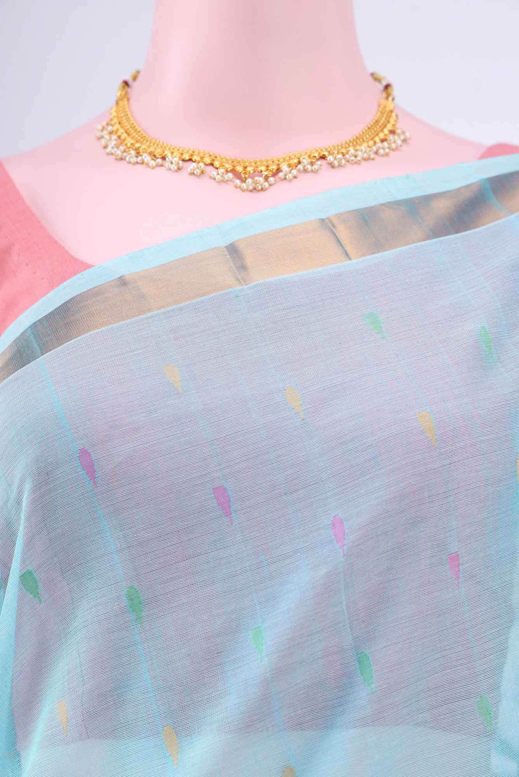 Sky Blue Uppada Silk Saree