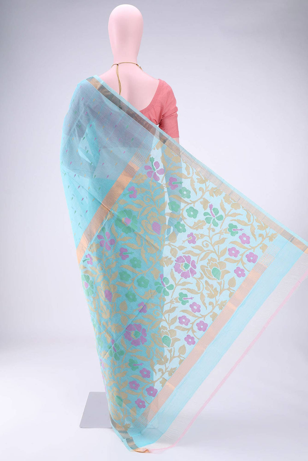 Sky Blue Uppada Silk Saree